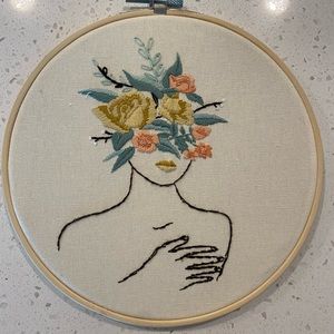 Hand Stitched Embroidery Art